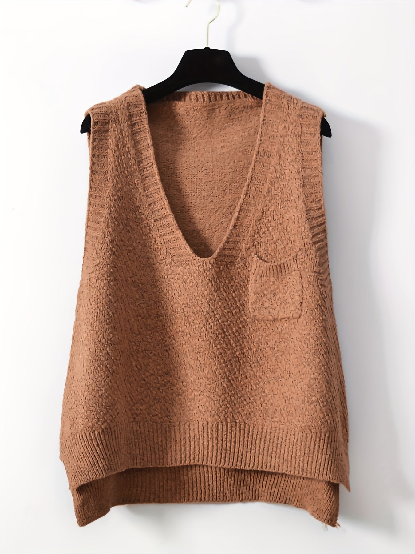 Women's V Neck Sweater Vest for Fall & Winter