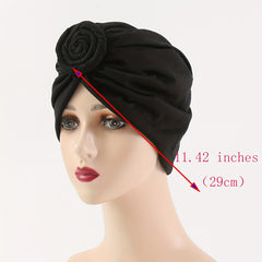 Leopard Print Turban Cap Set Chemo Cap Ramadan Beanie