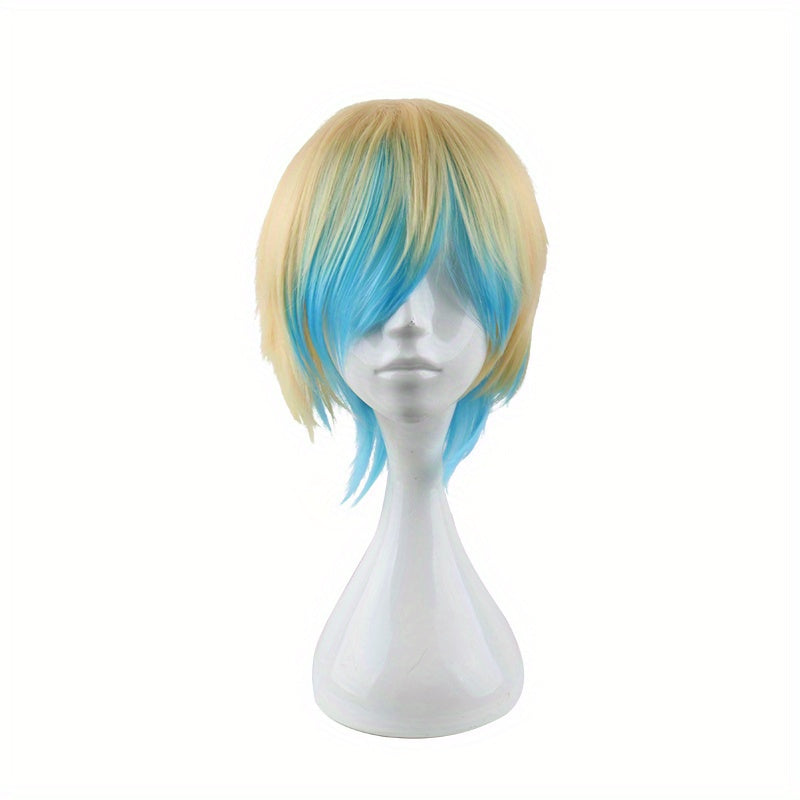 Men's Mixed Dress Up Short Wig With Bangs Costume Wigs