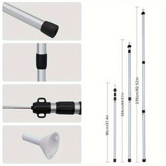 WESTTUNE 2PCS Camping Canopy Pole Aluminum Alloy Telescopic Tent Support
