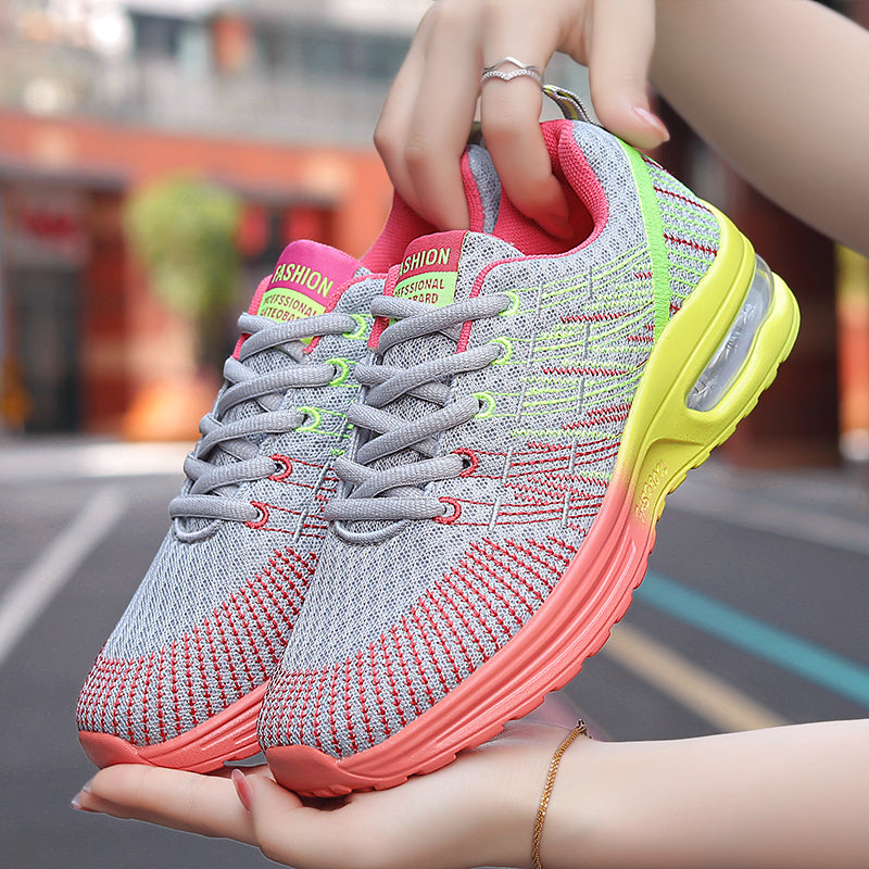 Colorblock Running Shoes Women's Air Cushion Sneakers