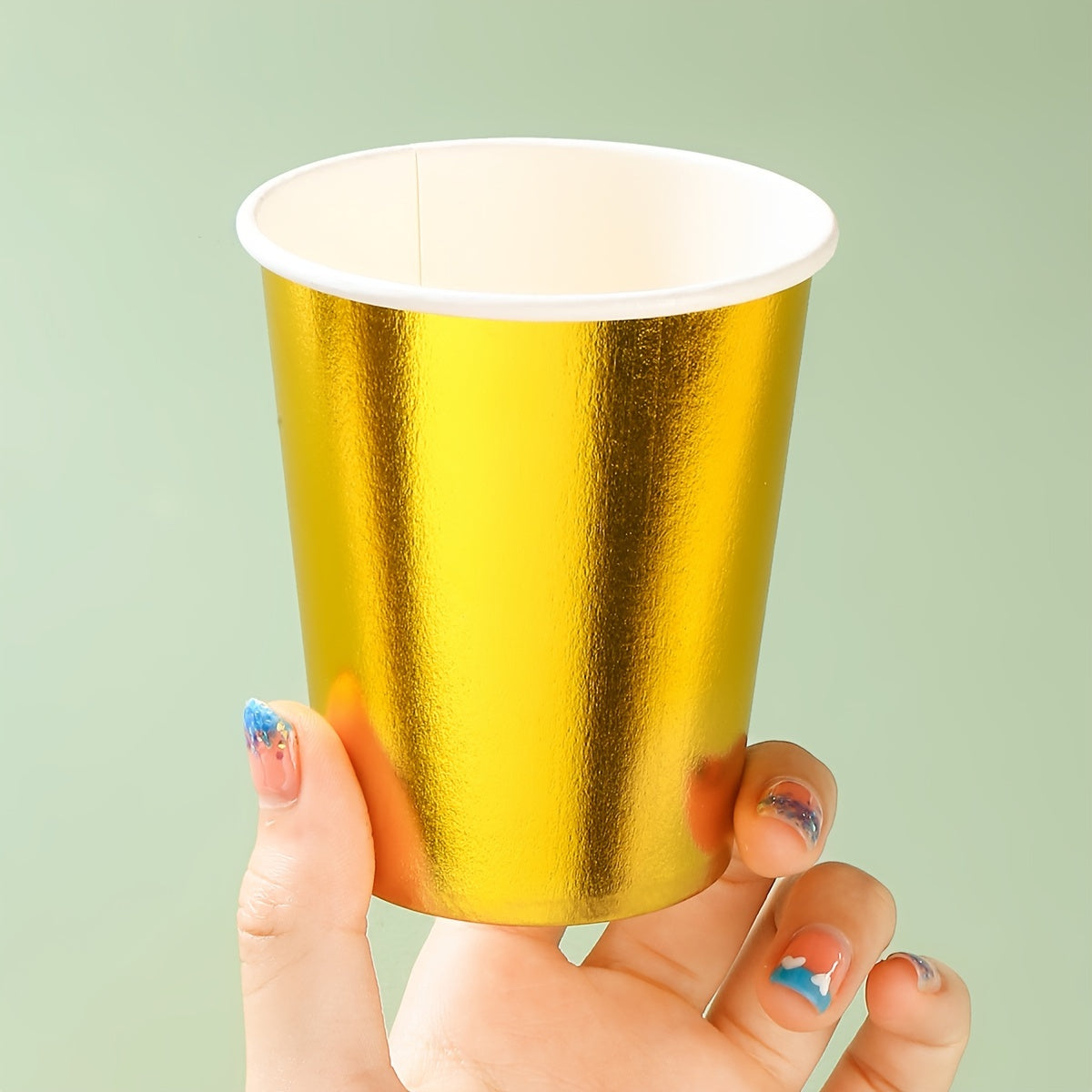 Golden Bronzing Party Disposable Paper Cups