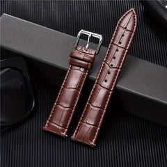 Embossed Leather Watch Straps 16-24mm Men Bracelet Replacement Strap