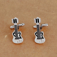 Guitar Cufflinks Violin Love Unique Shirt Accessories