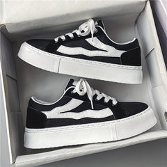 Men's Lace Up Sneakers Outdoor Skateboarding Shoes