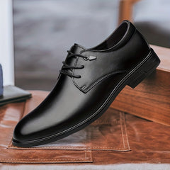 Men's Leather Derby Shoes Wear resistant Non Slip Dress Shoes