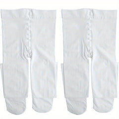 2 Pairs Ballet Tights Soft Knitted Dance Pants Ballerina Dancer Wear