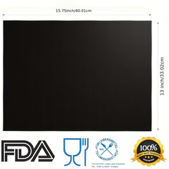 2pcs BBQ Barbecue Mat Set Non Stick High Temperature Resistant