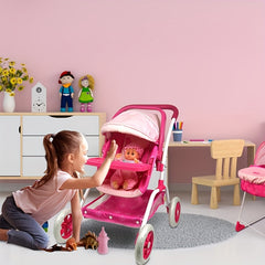 Anivia Doll Bed Furniture 2 Function Toy Doll Bed and Doll Swings