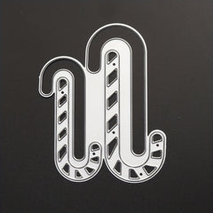 Christmas Metal Cutting Dies Candy Cane Die Cuts Embossing Stencil