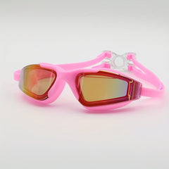 Large Frame Electroplated Swimming Goggles