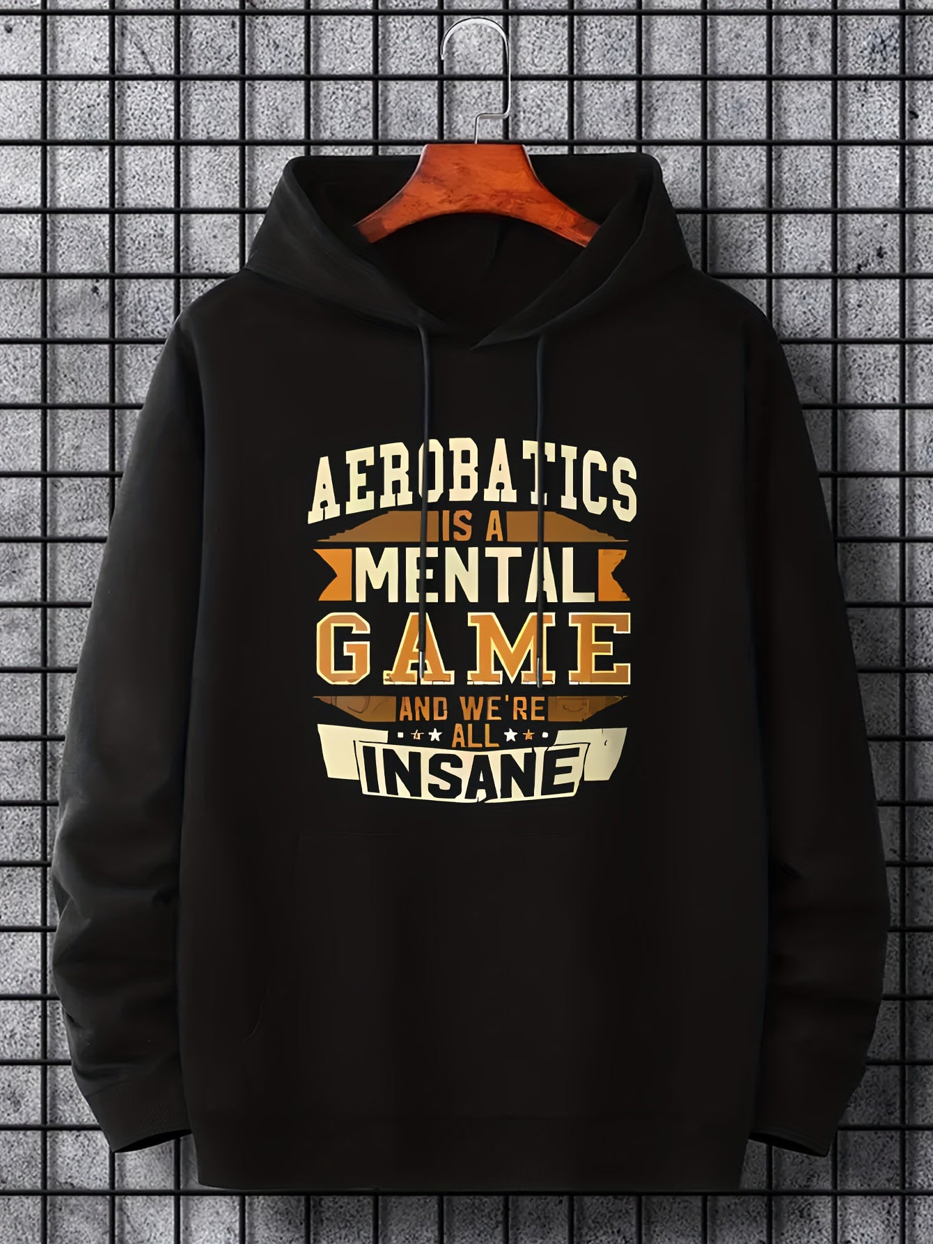 Men's Mental Game Print Hoodie for Outdoor Adventures