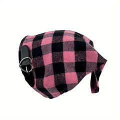 Y2K Plaid Pattern Triangle Scarf Vintage Headband Turban Bandana Women Head Wrap