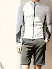 Men's Quick Drying Skinny Fit Diving Suit Long Sleeve Zip Up Wetsuit