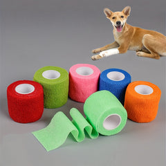 Pet Self Adhesive Bandage Wrap For Dogs Cats Elastic Tape