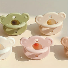 Soft Silicone Anti Flatulence Bear Soother for Babies