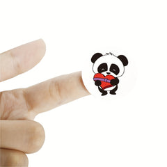 500pcs Panda Label Sticker Roll Encouragement Praise Reward Stationery Seal