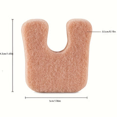 6pcs U Shaped Felt Callus Pads for Shoe Protection Foam Foot Cushion Pad
