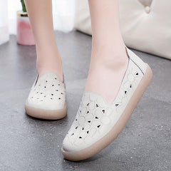 Women's Floral Slip On Loafers Walking Shoes