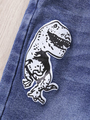 Boys Dinosaur Print Jeans For Kids