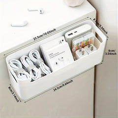 2pcs Cable Storage Box for Office and Home - Wall Mounted and Desktop Organizer