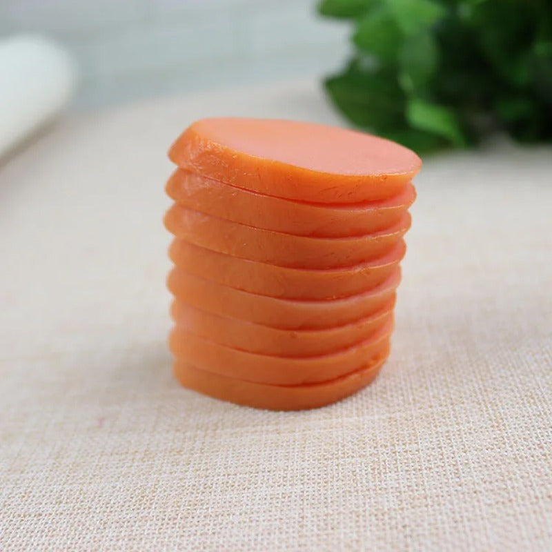 5pcs PVC Hot Dog Sausages Realistic Food Style Sliced Sausages