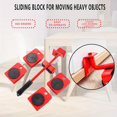 5pcs Moving Device Multifunctional Moving Utility Device