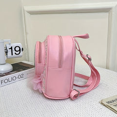 Kids Princess Schoolbag Sequins Bow Lollipop Backpack
