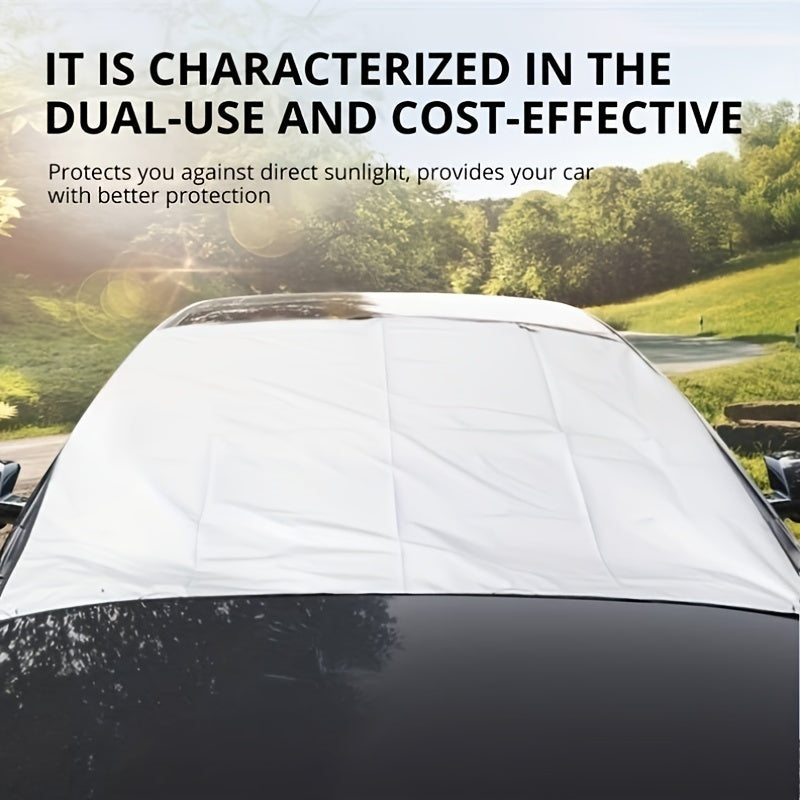 Winter Car Boat Snow Cover Foldable Windshield Sunshade Ice Cover