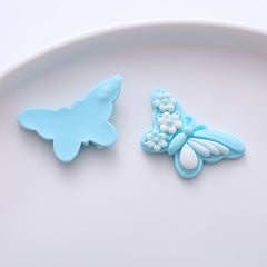 10pcs Butterfly Resin Charms for DIY Jewelry Hair Phone Cases
