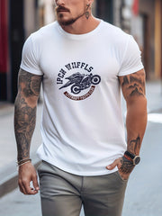 Men's Casual Printed Round Neck Tee Shirt For Summer