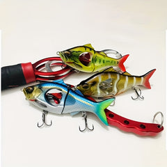 Propeller Minnow Fishing Lure Slow Sinking Jerk Bait