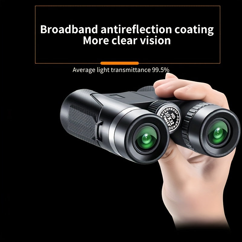 10x32 Binoculars BAK4 Portable For Travel Wildlife Outdoor Sports Concert