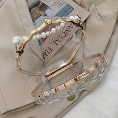 Shell Shoulder Bag Transparent Satchel Bag All Match Bag
