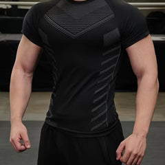 Men's Fitness Compression Shirt Short Sleeve Athletic Baselayer Undershirt