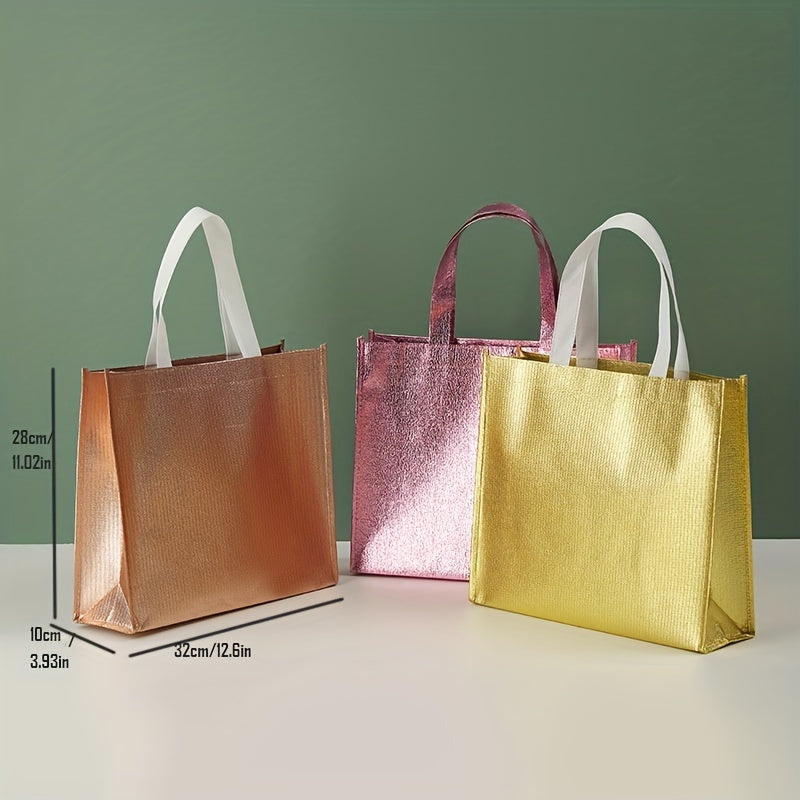 2pcs Reusable Gift Bag Large Capacity Aluminum Film Eco Friendly