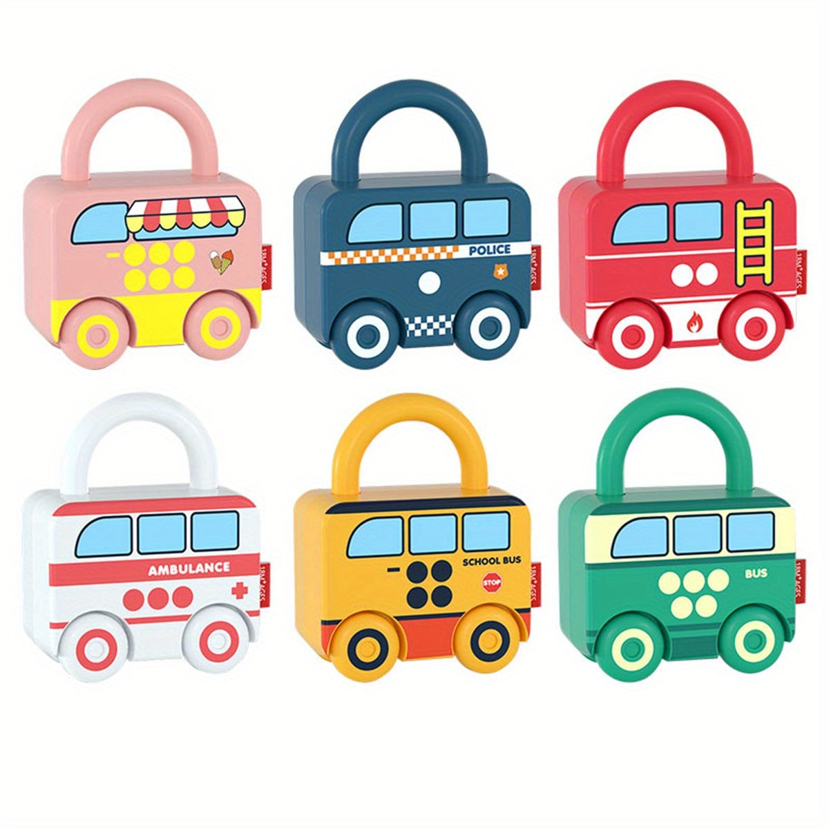 Baby Learning Lock Educational Toys Matching & Counting Montessori Math Toys