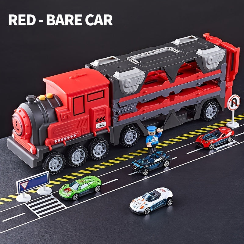 Ejection Deformation Track Large Truck Toy Car Combo