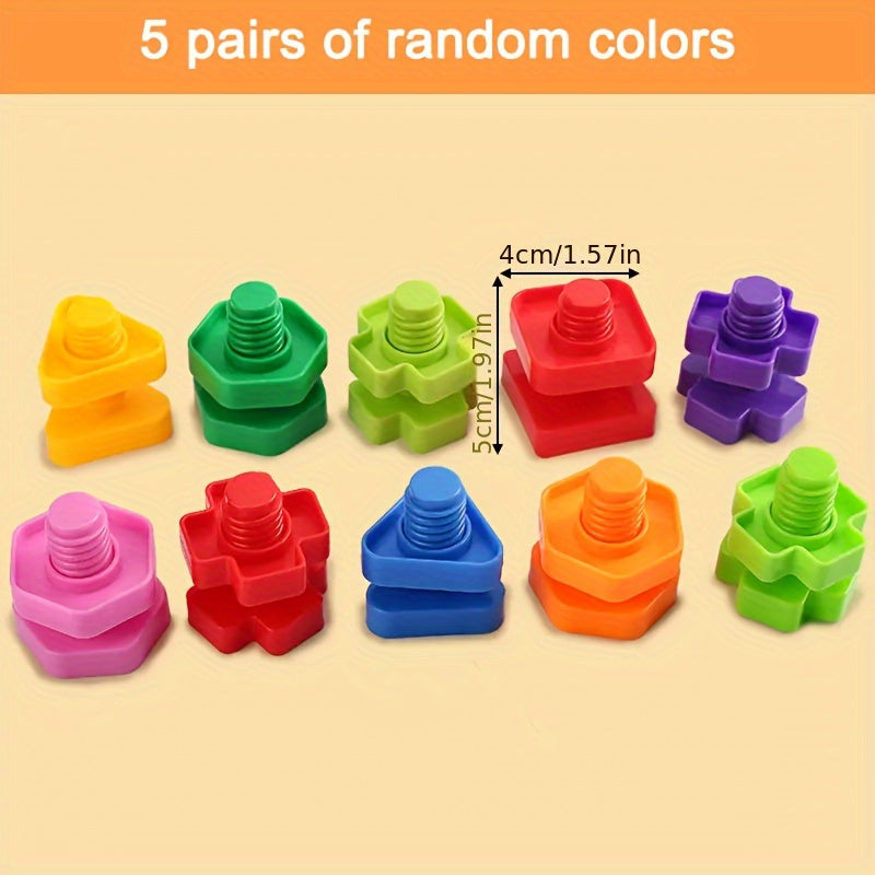 Baby Screw Toy Nut Assembly Educational Building Blocks