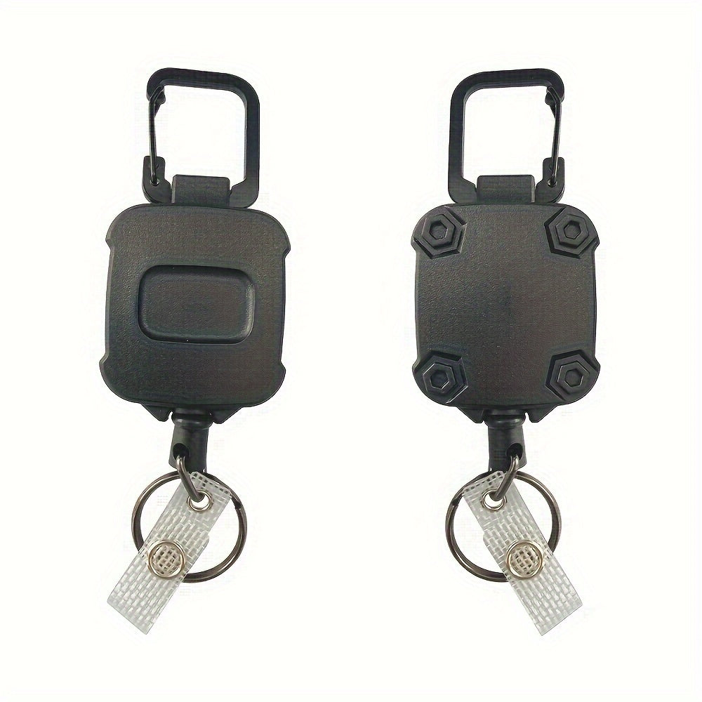 High Elasticity Telescopic Keychain Buckle With Steel Wire Rope