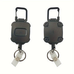 High Elasticity Telescopic Keychain Buckle With Steel Wire Rope