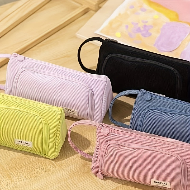 Canvas Pencil Bag for Middle School Students
