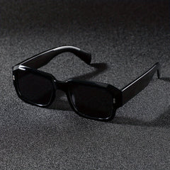 Square Frame Sunglasses Rivet Decor UV400