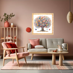 5D Diamond Painting Kit Life Tree & Butterflies Art Full Rhinestones
