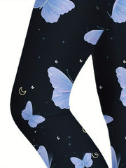 Butterfly Graphic Leggings Girls Comfy Leggings Spring Fall Winter Gift