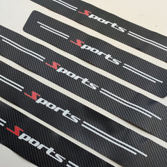 Universal Car Door Sill Scuff Plate Rear Bumper Protector Guard 5pcs