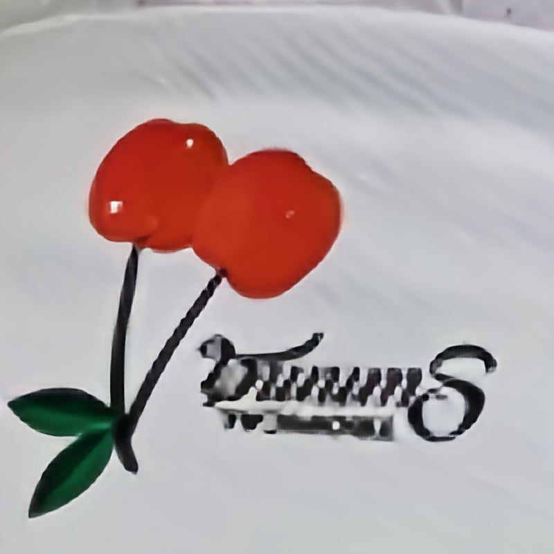 Cherry Print Bucket Hat Lightweight Sun Shade Cap Women
