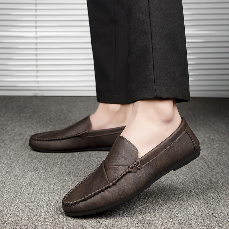 Men's Moc Toe Loafer Shoes Non Slip Slip On Driving Shoes