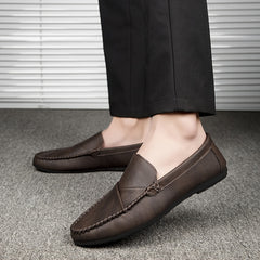 Men's Moc Toe Loafer Shoes Non Slip Slip On Driving Shoes