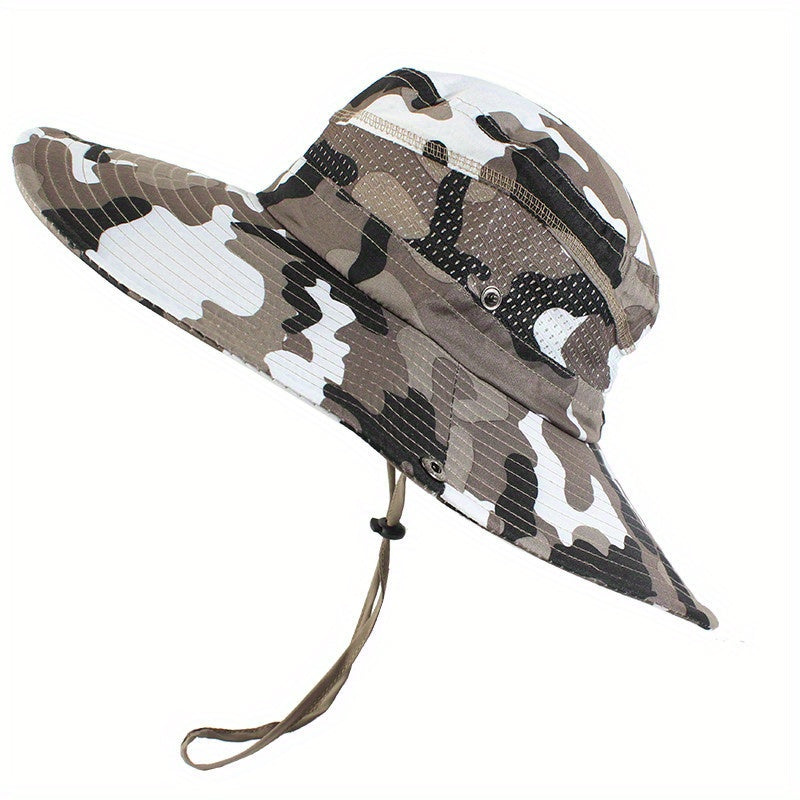 Floral Sun Hat Wide Brim Fishing Sunscreen Hat